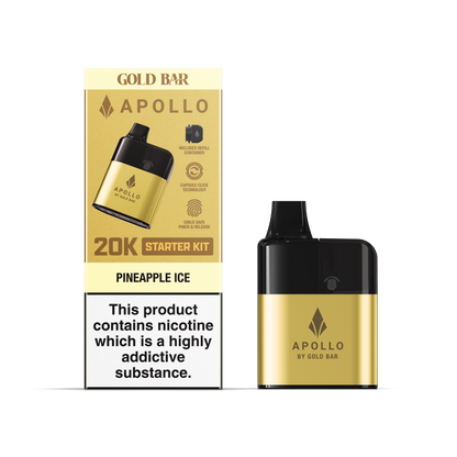 Gold Bar Apollo 20K Disposable Vape Pineapple Ice