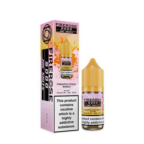 Pineapple Peach Mango Nic Salt E-Liquid by Elux Firerose 5000 - Shop Vapour