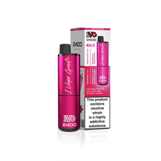 Pink Edition IVG 2400 Disposable Vape - Shop Vapour