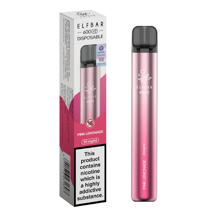 Pink Lemonade Elf Bar 600 V2 Disposable Vape - Shop Vapour