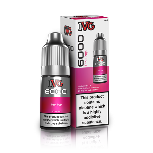 Pink Pop Nic Salt E-Liquid by IVG 6000 - Shop Vapour
