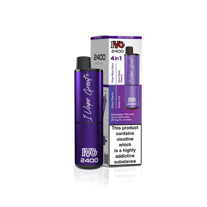 Purple Edition IVG 2400 Disposable Vape - Shop Vapour