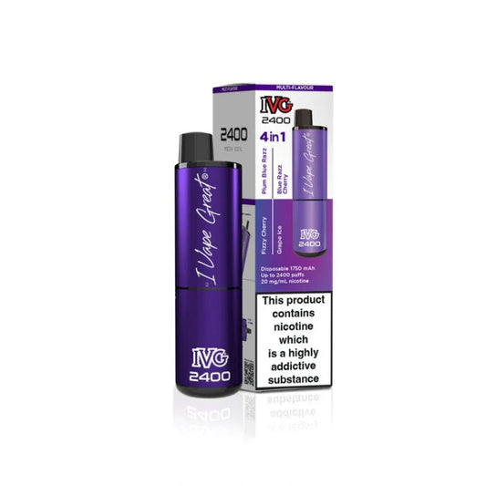 Purple Edition IVG 2400 Disposable Vape - Shop Vapour