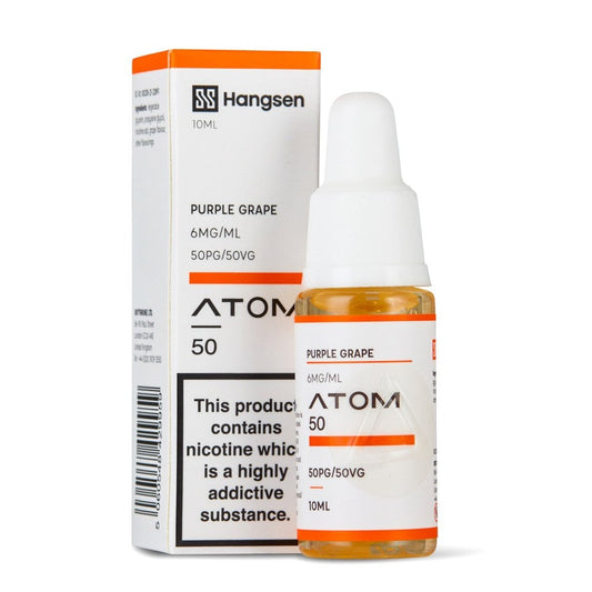Purple Grape Nic Salt E-Liquid by Hangsen Atom 50/50 - Shop Vapour
