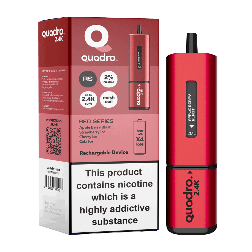 Quadro 2.4K Pod Vape Kit 2400 Puffs - Shop Vapour