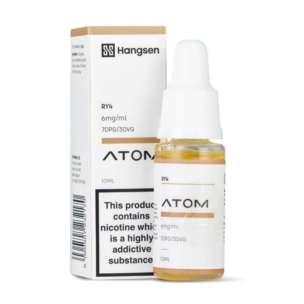 RY4 Tobacco Nic Salt E-Liquid by Hangsen Atom - Shop Vapour