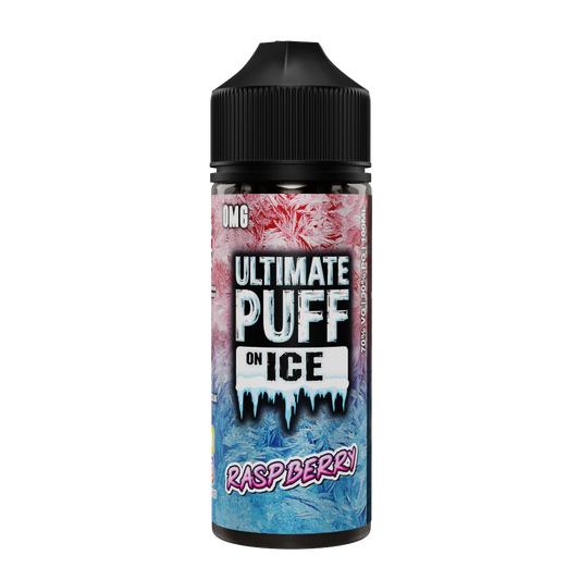 Raaspberry 100ml Shortfill E-Liquid by Ultimate Puff On Ice - Shop Vapour