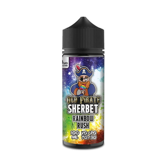 Rainbow Rush 100ml Shortfill E-Liquid by Old Pirate Sherbet - Shop Vapour