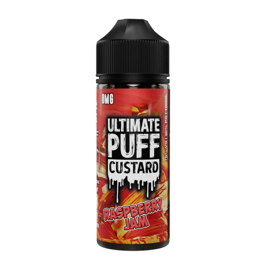 Raspberry Jam 100ml Shortfill E-Liquid by Ultimate Puff Custard - Shop Vapour
