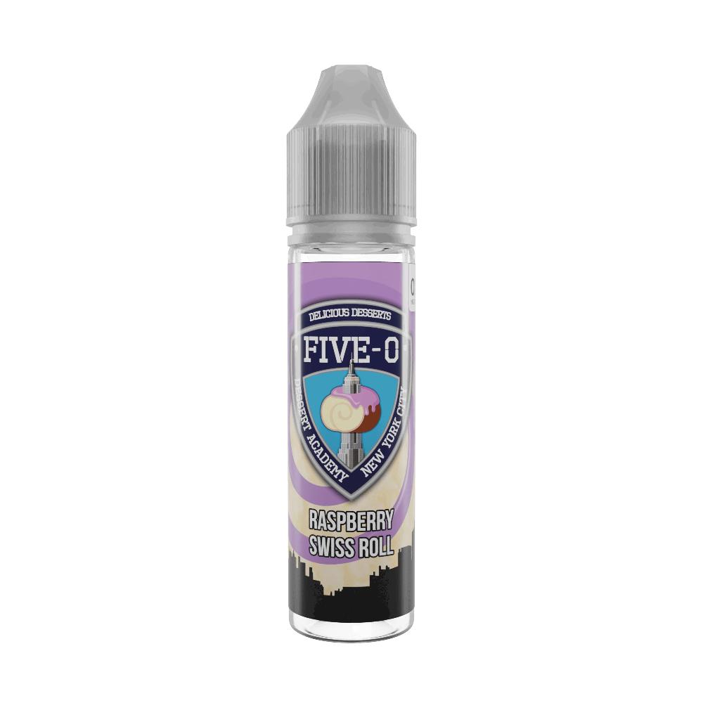 Raspberry Swiss Roll 50ml Shortfill E-Liquid by Five-O - Shop Vapour