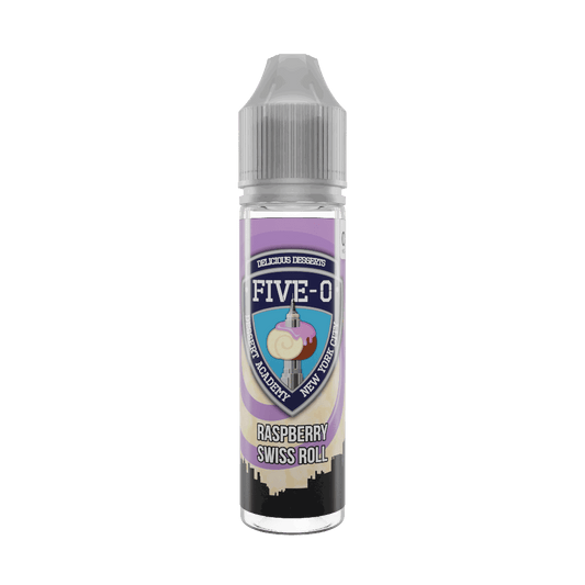 Raspberry Swiss Roll 50ml Shortfill E-Liquid by Five-O - Shop Vapour