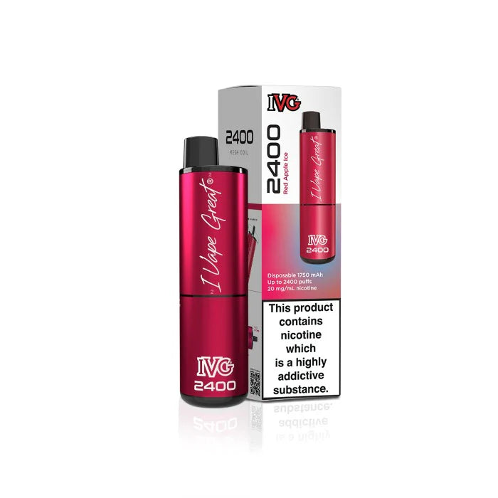 Red Apple Ice IVG 2400 Disposable Vape - Shop Vapour