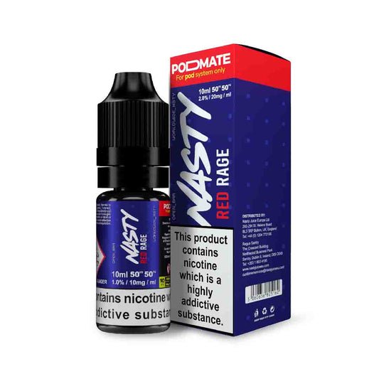 Red Rage 10ml Nic Salt E-Liquid by Nasty Salt - Shop Vapour