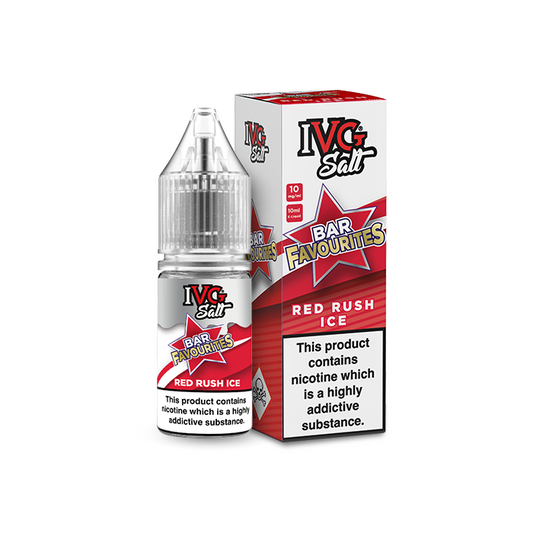 Red Rush Ice Nic Salt E-Liquid by IVG Bar Favourites - Shop Vapour