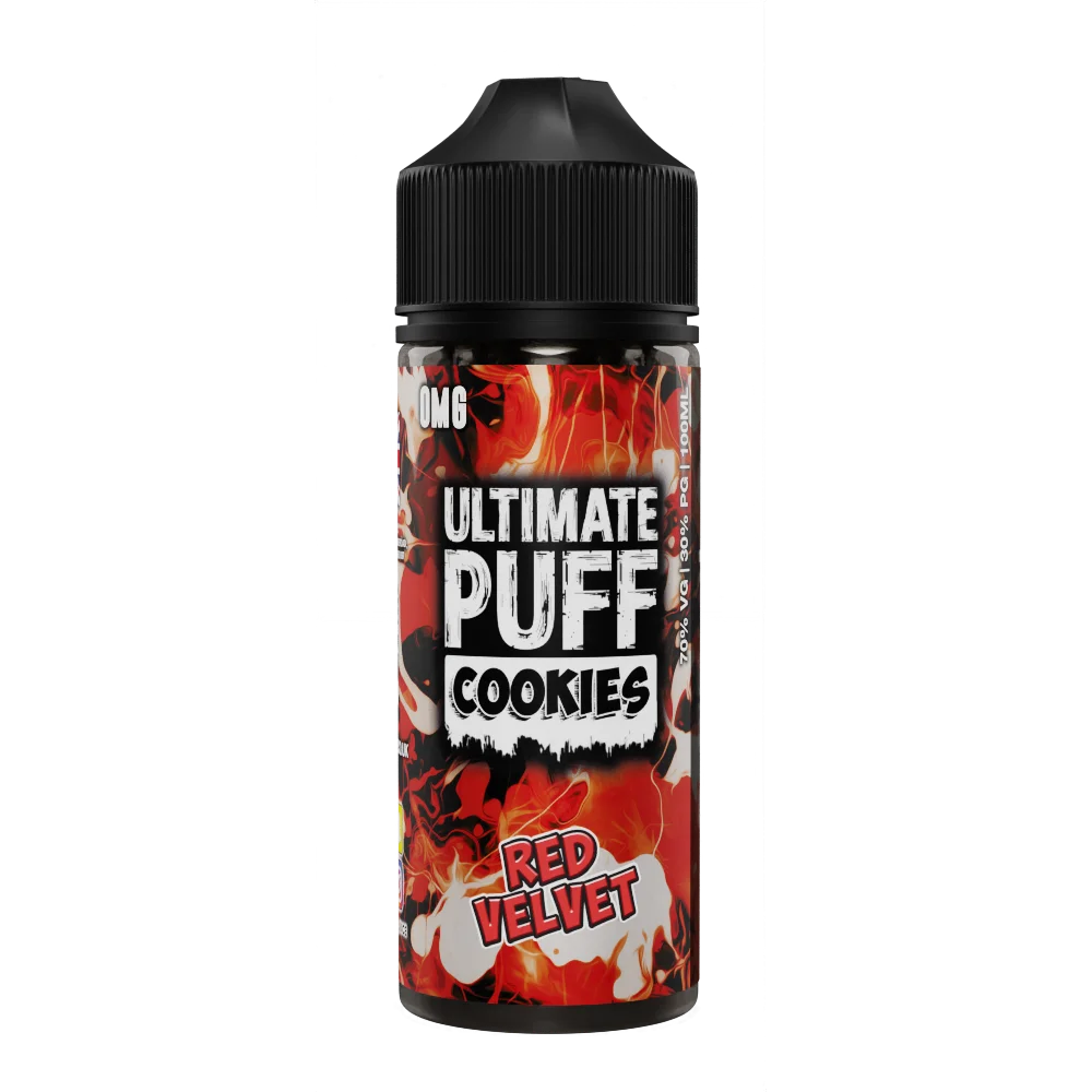 Red Velvet 100ml Shortfill E-Liquid by Ultimate Puff Cookies - Shop Vapour