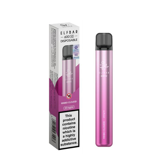 Rinbo Cloudd Elf Bar 600 V2 Disposable Vape - Shop Vapour