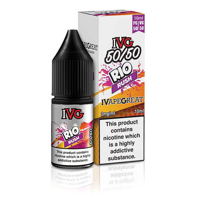 Rio Rush 10ml E-Liquid by IVG 50/50 - Shop Vapour