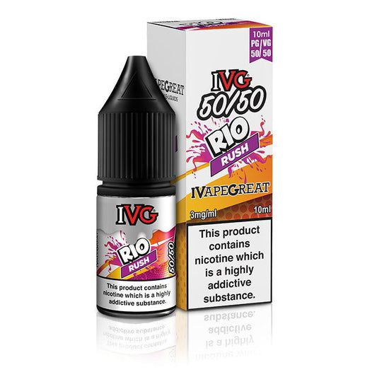 Rio Rush 10ml E-Liquid by IVG 50/50 - Shop Vapour