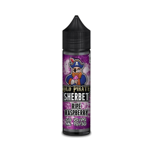 Ripe Raspberry 50ml Shortfill E-Liquid by Old Pirate Sherbet - Shop Vapour