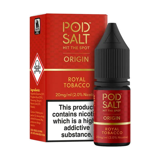 Royal Tobacco Nic Salt E-Liquid by Pod Salt Origin - Shop Vapour