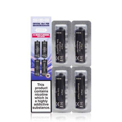 SKE Crystal 4 in 1 Prefilled Vape Pods - Shop Vapour