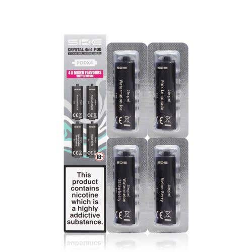 SKE Crystal 4 in 1 Prefilled Vape Pods - Shop Vapour