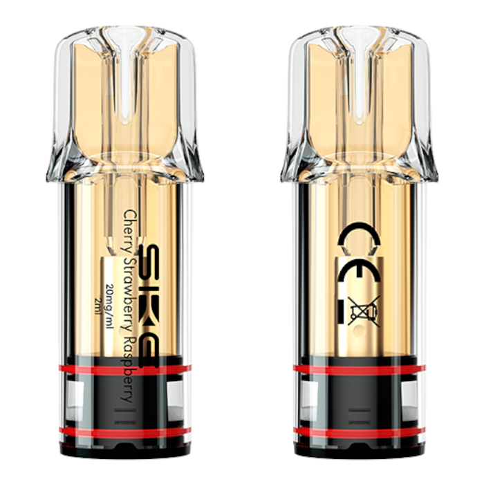 SKE Crystal Plus Cherry Strawberry Raspberry Prefilled Pods - Shop Vapour
