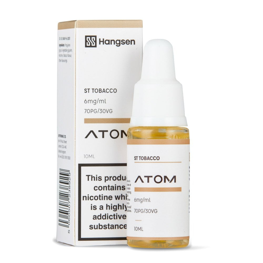 ST Tobacco Nic Salt E-Liquid by Hangsen Atom - Shop Vapour