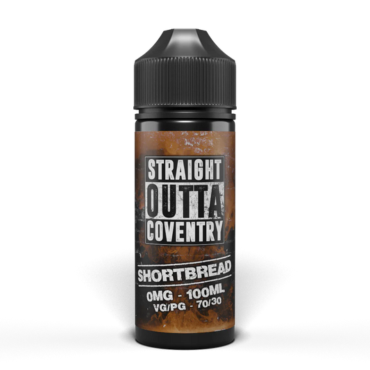 Shortbread 100ml Shortfill E-Liquid by Straight outta Coventry - Shop Vapour
