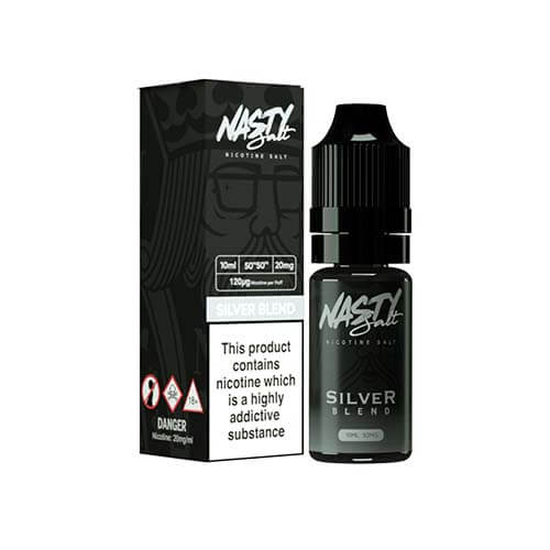 Silver Blend Nic Salt E-Liquid by Nasty Salt - Shop Vapour