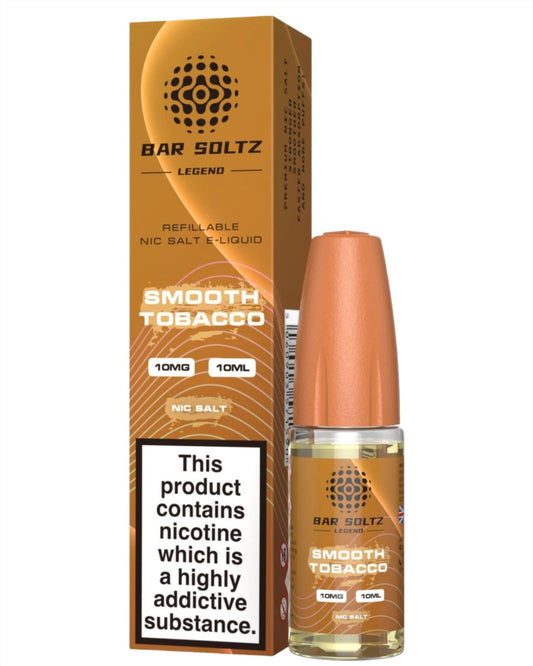 Smooth Tobacco Nic Salt E-Liquid by Bar Soltz Legend - Shop Vapour