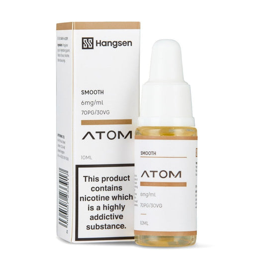 Smooth Tobacco Nic Salt E-Liquid by Hangsen Atom - Shop Vapour