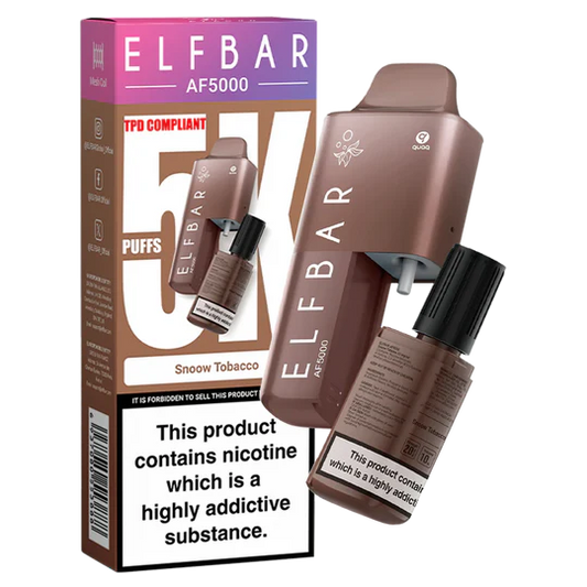 Snoow Tobacco Elf Bar AF5000 Disposable Vape - Shop Vapour
