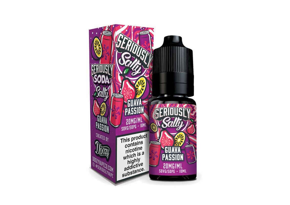 Soda Guava Passion Nic Salt E-liquid by Seriously - Shop Vapour