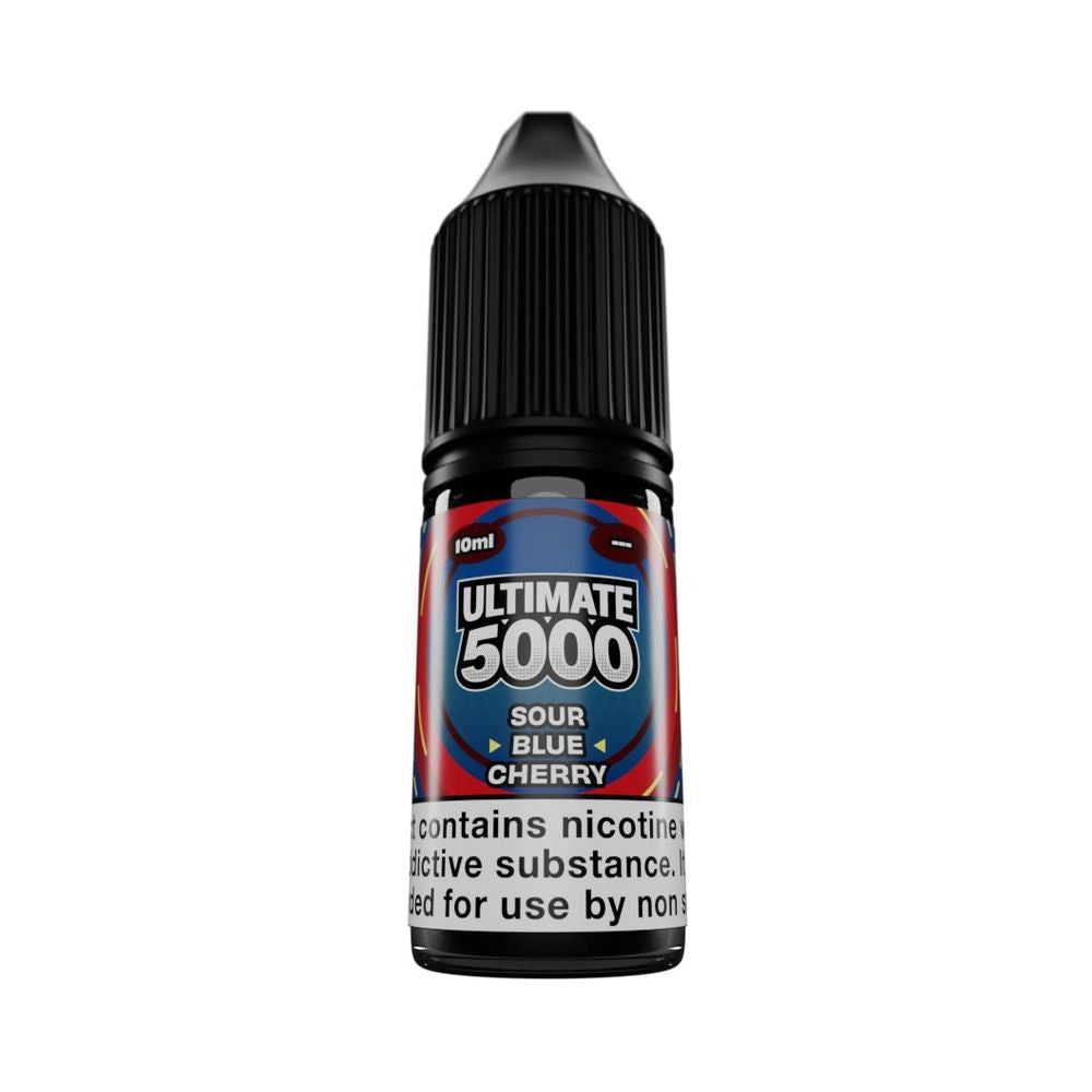 Sour Blue Cherry Nic Salt E-Liquid by Ultimate Bar 5000 - Shop Vapour