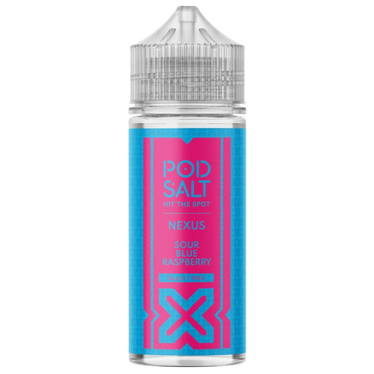 Sour Blue Raspberry 100ml Shortfill E-Liquid by Pod Salt Nexus - Shop Vapour