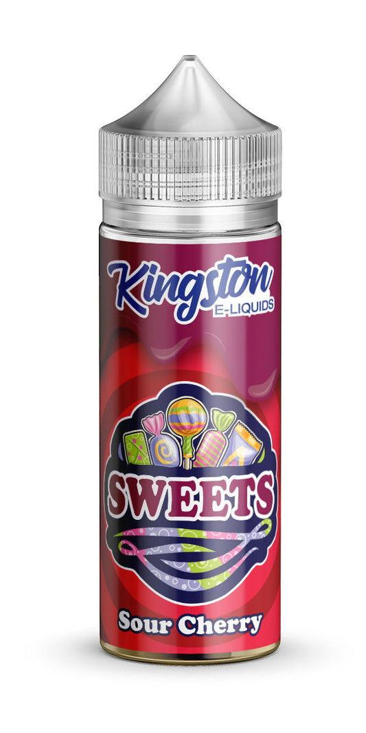 Sour Cherry 100ml Shortfill E-Liquid by Kingston Sweets - Shop Vapour