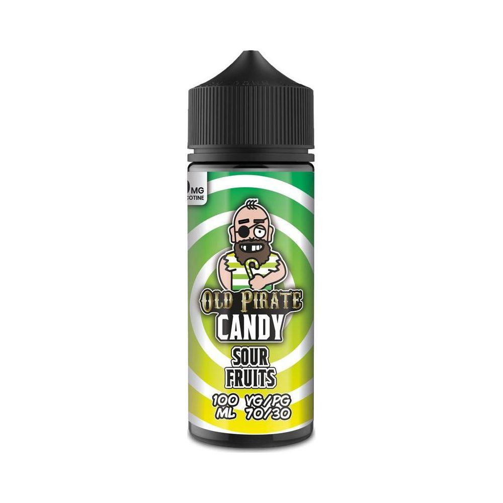 Sour Fruits 100ml Shortfill E-Liquid by Old Pirate Candy - Shop Vapour
