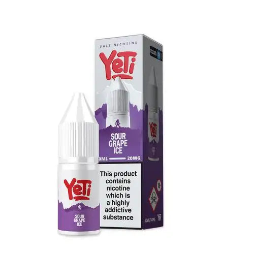 Sour Grape Ice Nic Salt E-Liquid by Yeti - Shop Vapour