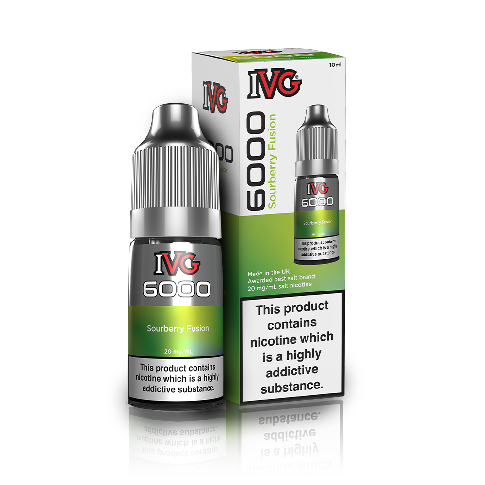 Sourberry Fusion Nic Salt E-Liquid by IVG 6000 - Shop Vapour