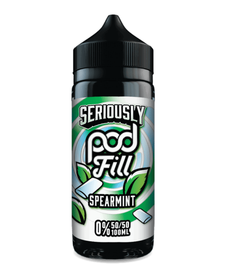 Spearmint 100ml Shortfill E-Liquid by Seriously Pod Fill - Shop Vapour