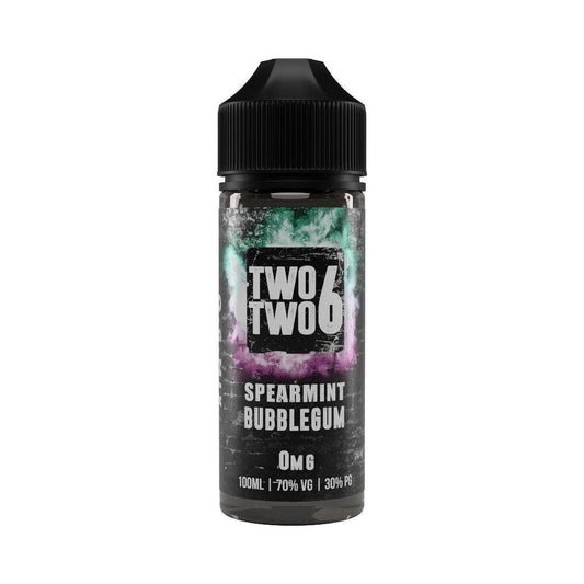 Spearmint Bubblegum 100ml Shortfill E-Liquid by Two Two 6 - Shop Vapour