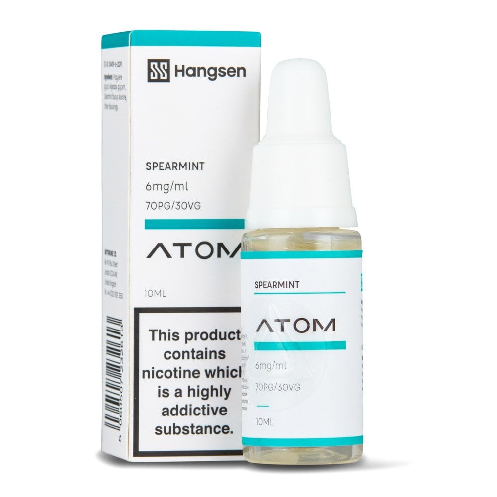 Spearmint Nic Salt E-Liquid by Hangsen Atom - Shop Vapour