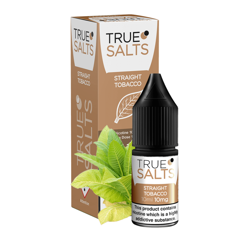 Straight Tobacco 10ml Nic Salt E-Liquid by IVG True Salts - Shop Vapour