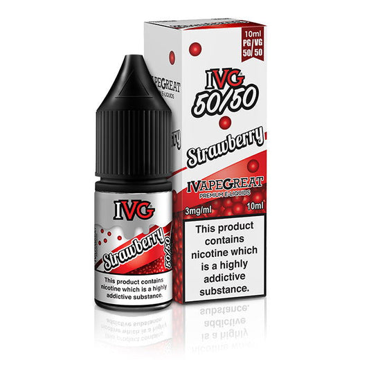 Strawberry 10ml E-Liquid by IVG 50/50 - Shop Vapour
