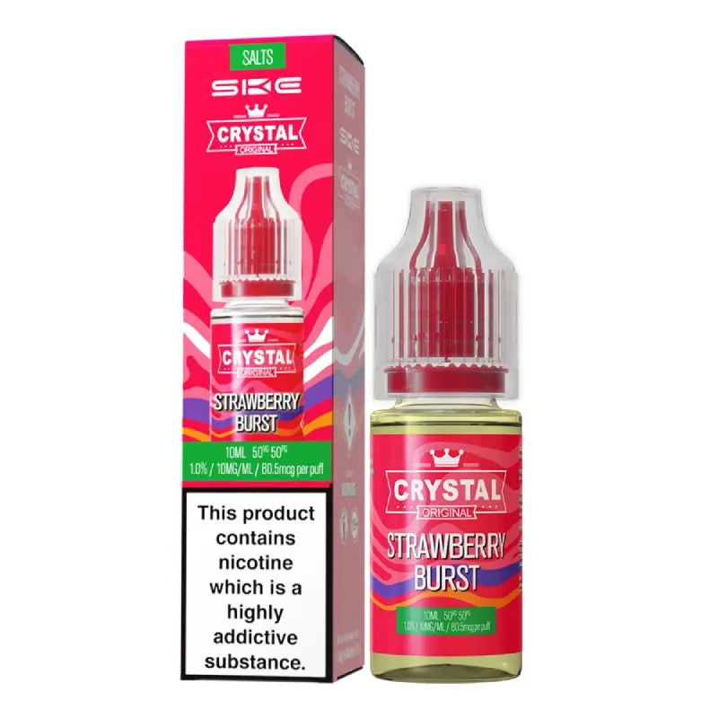 Strawberry Burst Nic Salt E-Liquid by SKE Crystal Original - Shop Vapour