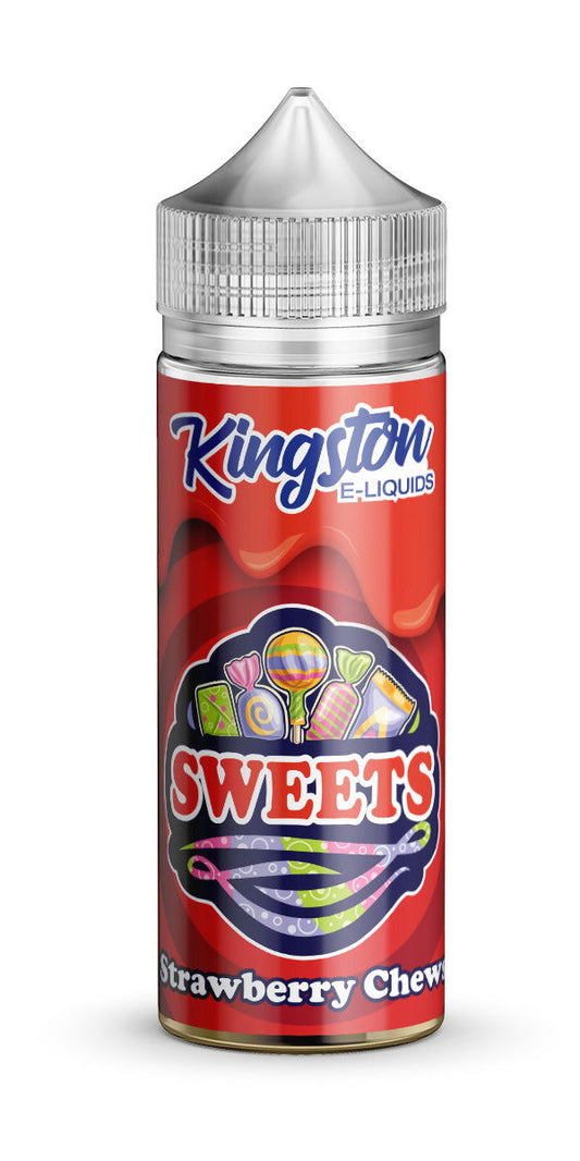 Strawberry Chews 100ml Shortfill E-Liquid by Kingston Sweets - Shop Vapour