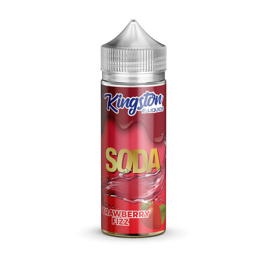 Strawberry Fizz 100ml Shortfill E-Liquid by Kingston Soda - Shop Vapour