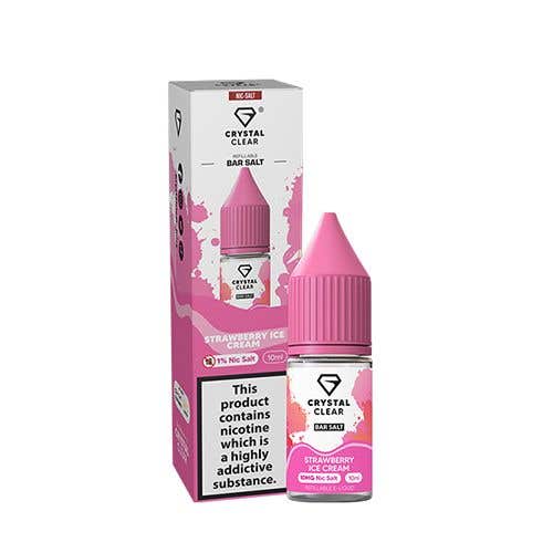 Strawberry Ice Cream Bar Salts Nic Salt by Crystal Clear - Shop Vapour