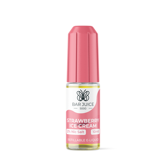 Strawberry Ice Cream Nic Salt E-Liquid by Bar Juice 5000 - Shop Vapour